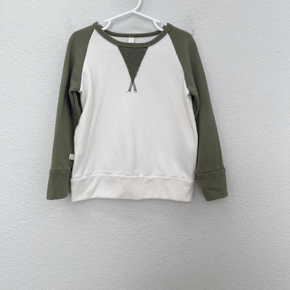 Childhoods Colorblock Baseball Crewneck Cotton Pullover Sweatshirt Toddler 4T